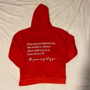 Dear person behind me hoodie